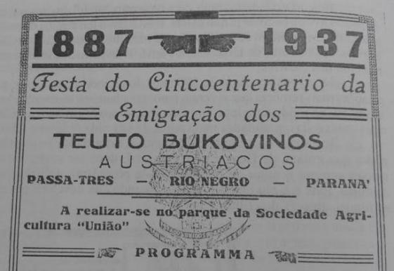 Bucovinos 1887 1937 Rio Negro